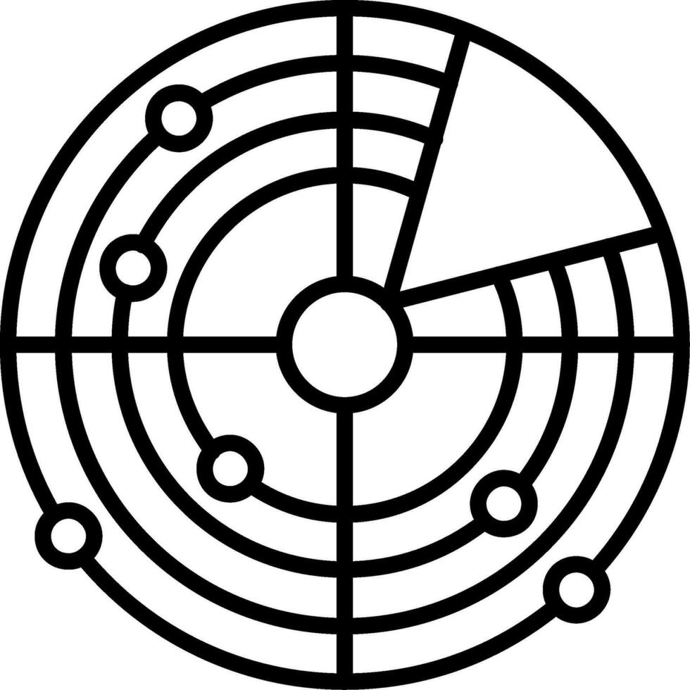 Radar Vector Icon