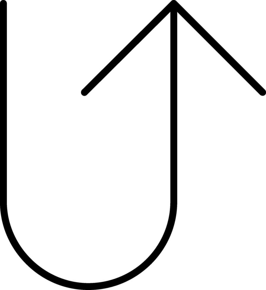U Turn Vector Icon