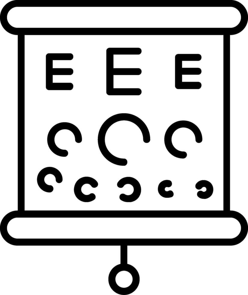 icono de vector de prueba de ojo