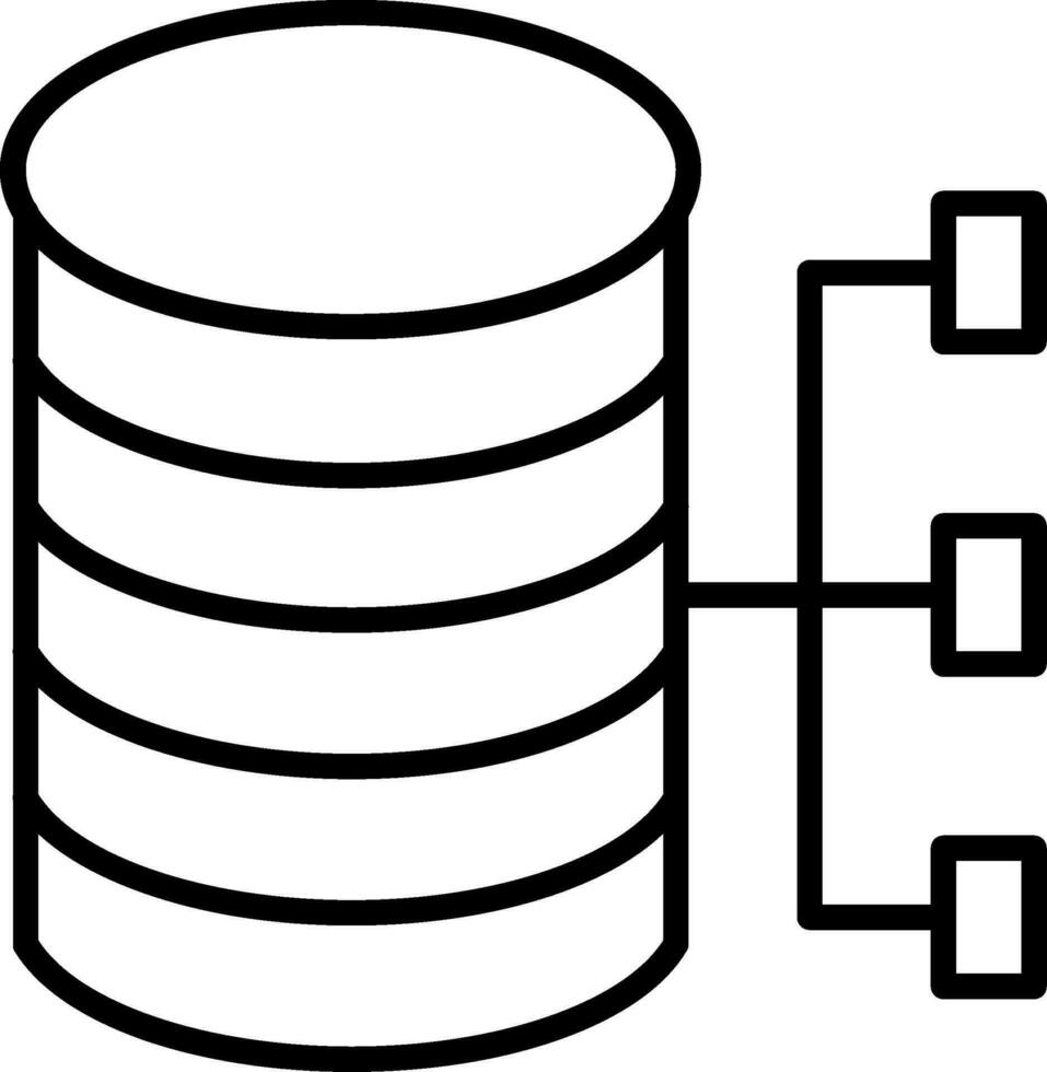 icono de vector de base de datos