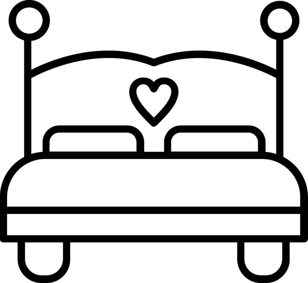 Double Bed Vector Icon