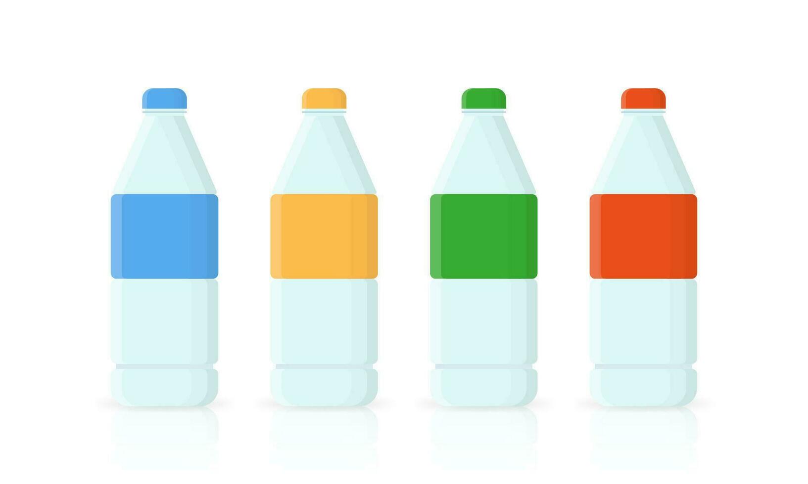 botella de agua icono en plano estilo aislado. vector