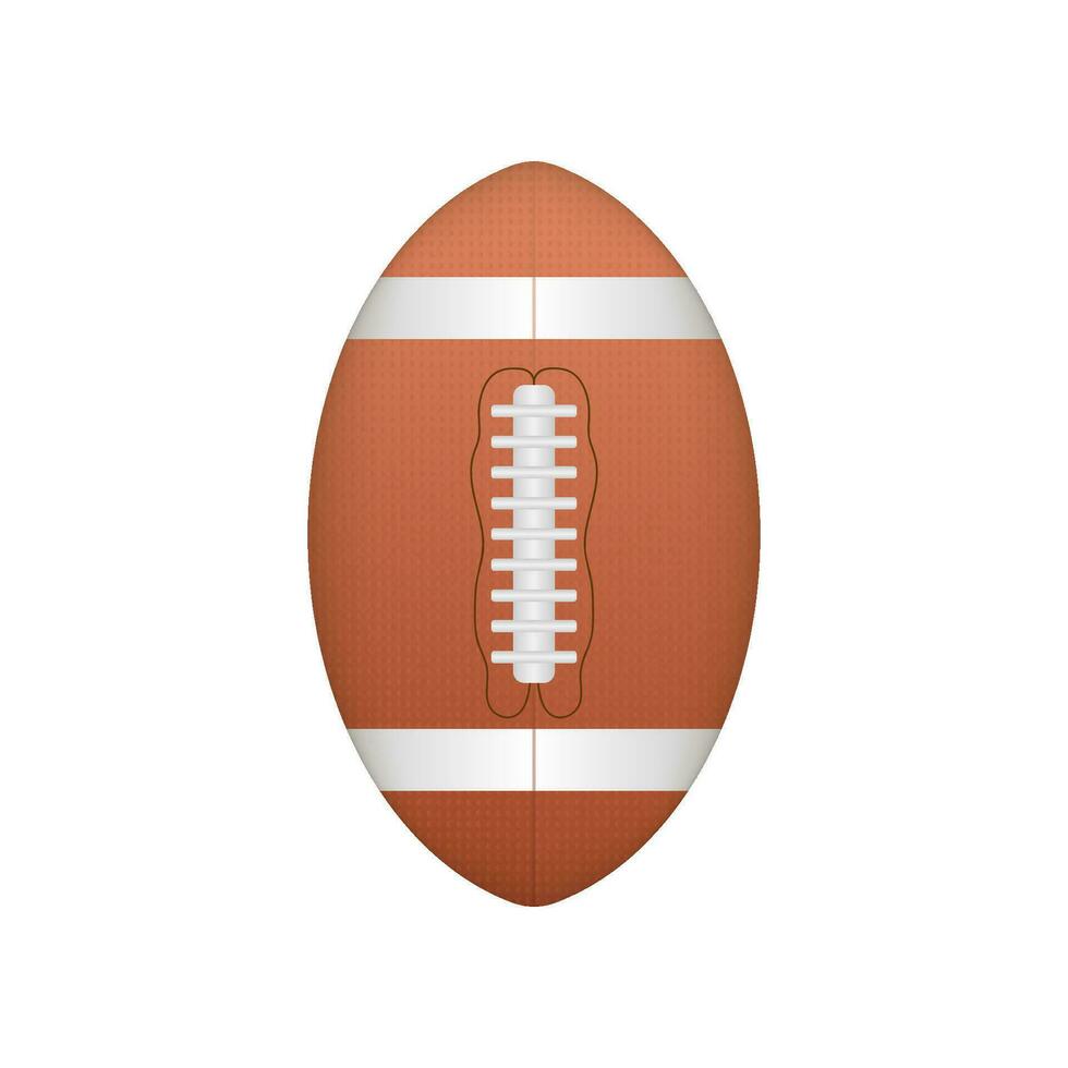 americano fútbol americano pelota, genial diseño para ninguna propósitos. vector ilustración plano diseño. dibujos animados vector ilustración.