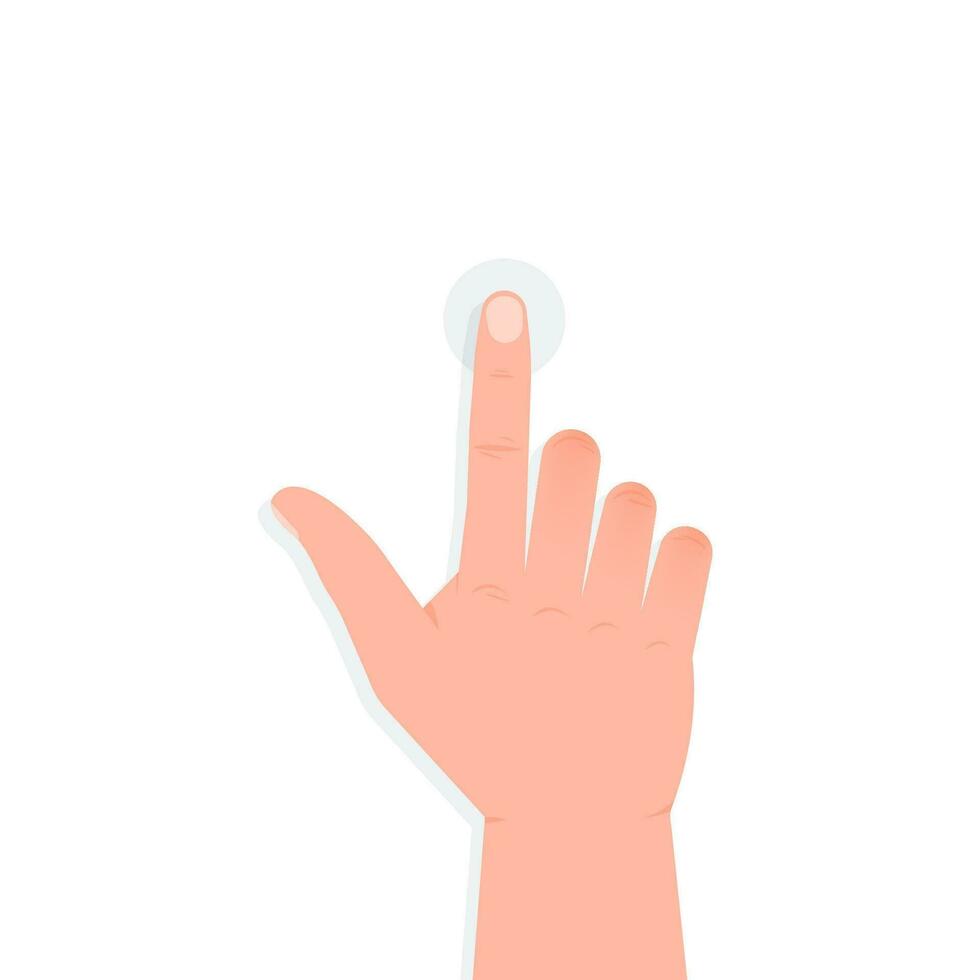 Tap on smartphone. Communication icon symbol. Pointer icon symbol. Finger click vector