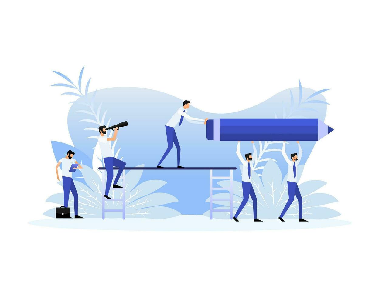 Recruitment process, Employment, job search, recruitment, workgroup, freelance. vector