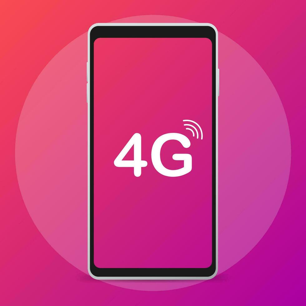 Icon of Wi-fi technology 4G . Vector illustration.