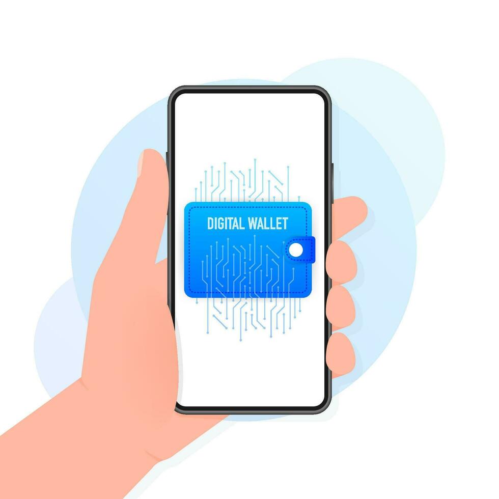 digital billetera, genial diseño para ninguna propósitos. Finanzas isométrico digital banco vector