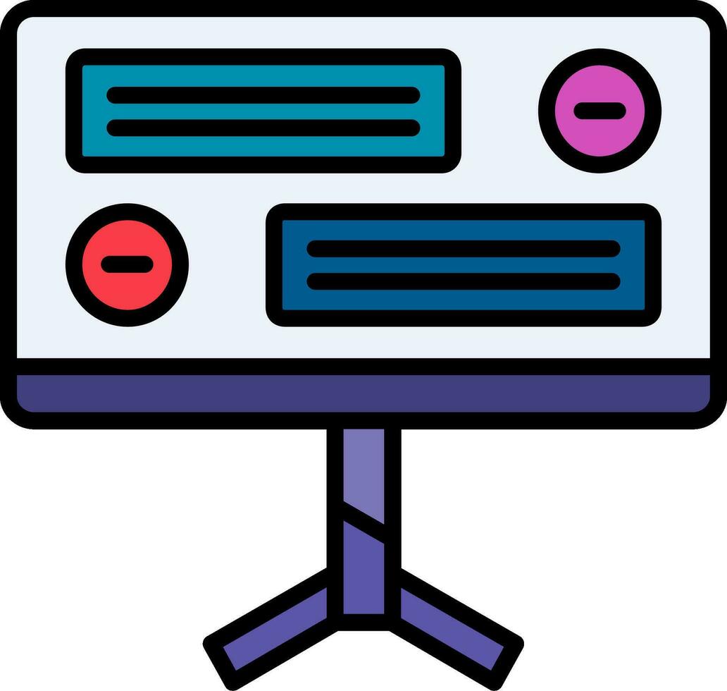 icono de vector de computadora de escritorio