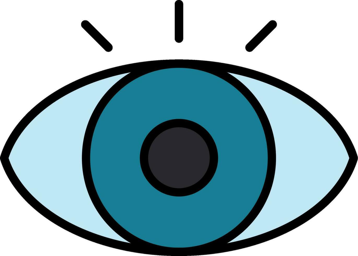 icono de vector de ojo