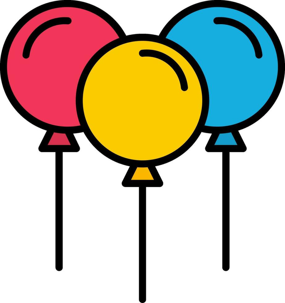 Balloons Vector Icon