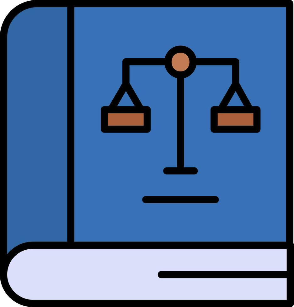 Law Book Vector Icon