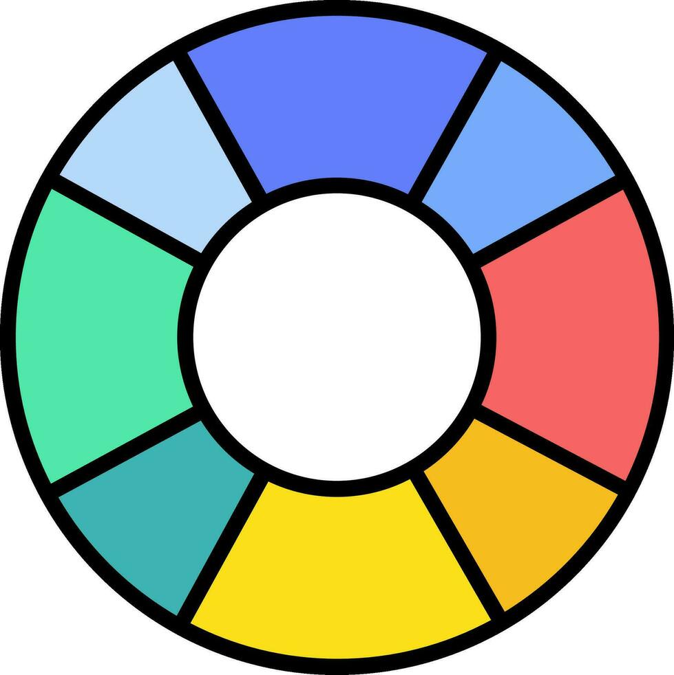 icono de vector de paleta de colores