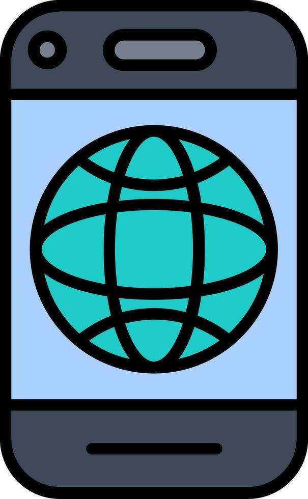 Mobile Internet Vector Icon