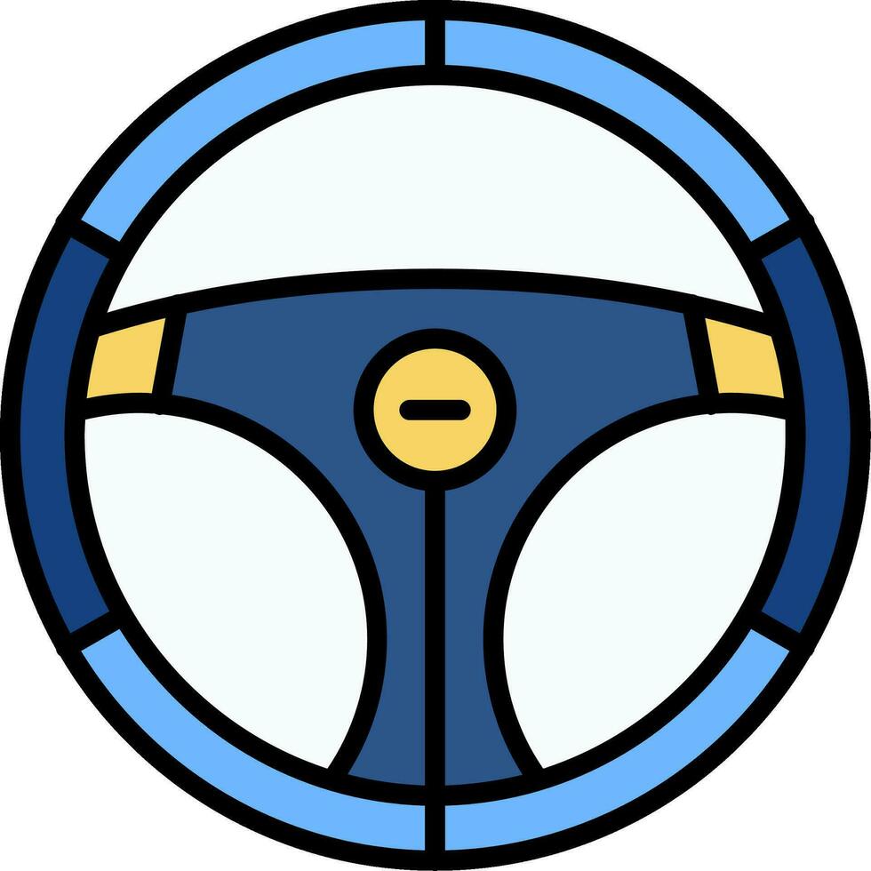 icono de vector de volante