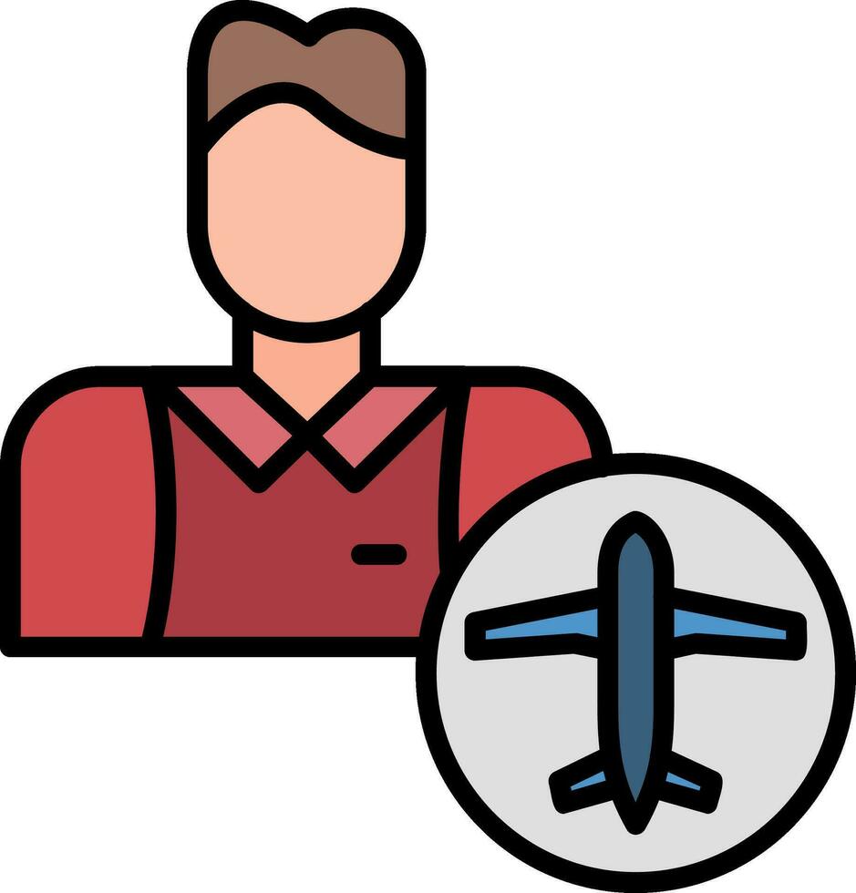 Flight Attendant Vector Icon