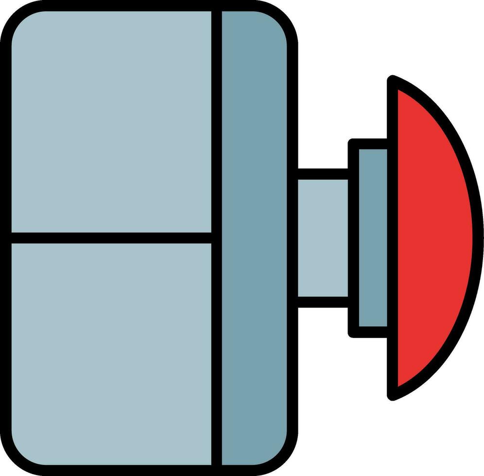 icono de vector de botón de emergencia