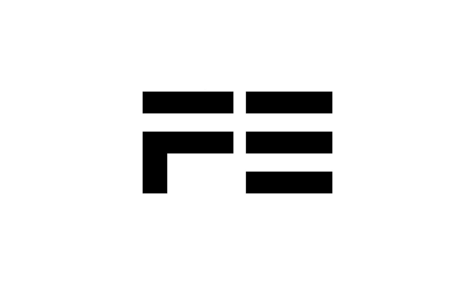 letter FE logo pro vector file pro Vector