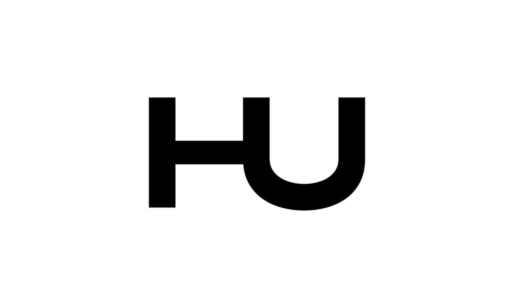 letter HU logo pro vector file pro Vector