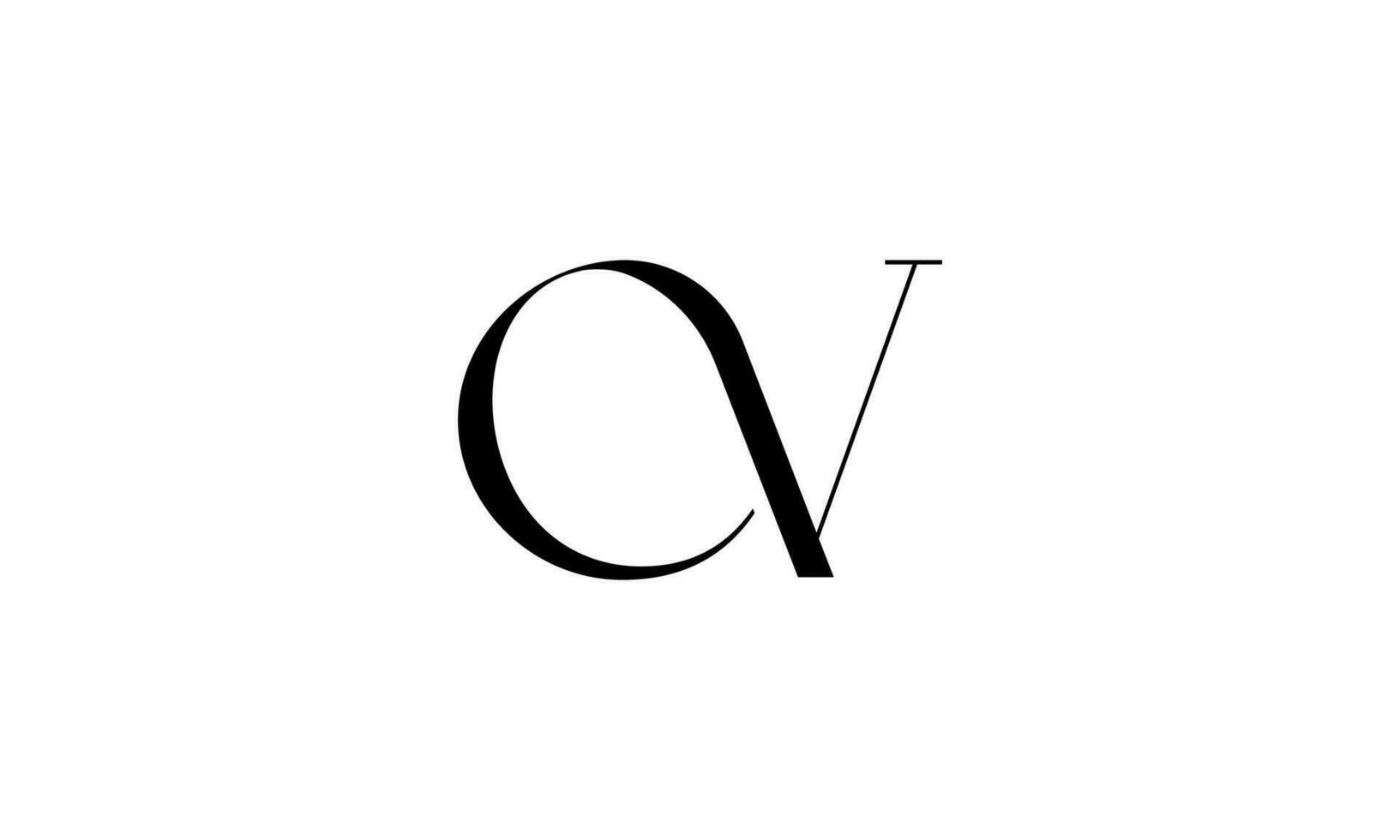 letter OV logo pro vector file pro Vector