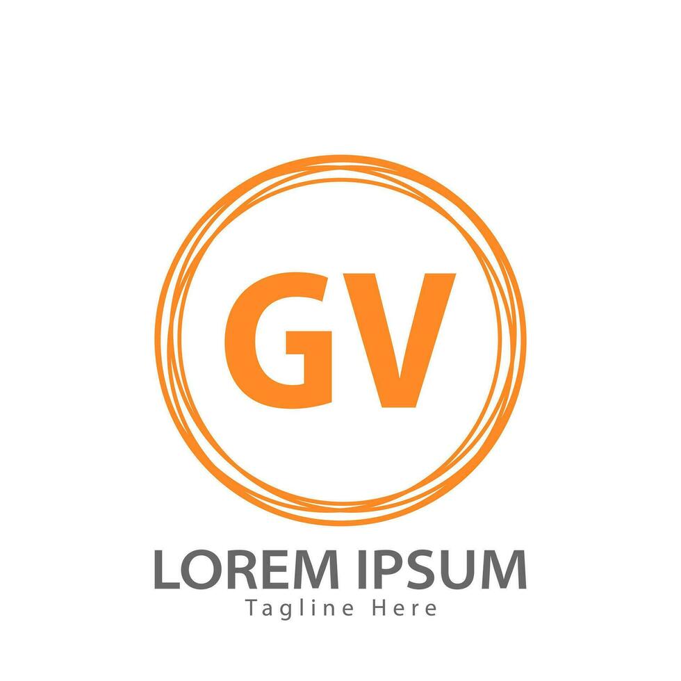 letra gv logo. gv logo diseño vector ilustración para creativo compañía, negocio, industria. Pro vector