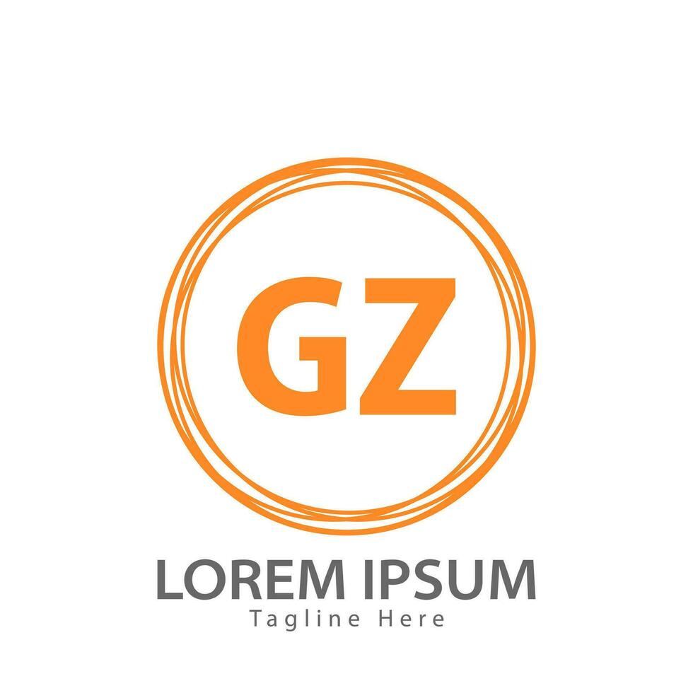 letter GZ logo. GZ logo design vector illustration for creative company, business, industry. Pro vector