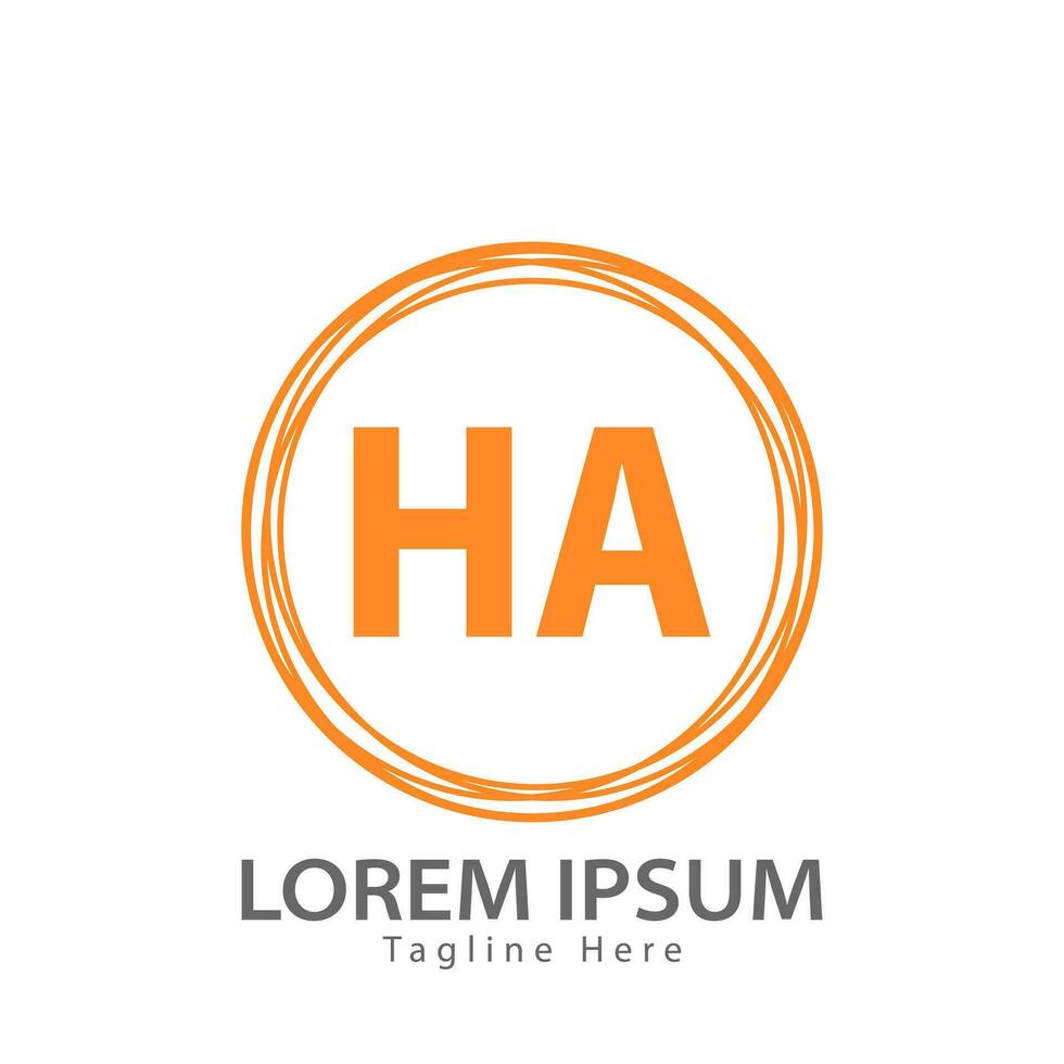 letter HA logo. HA logo design vector illustration for creative company, business, industry. Pro vector