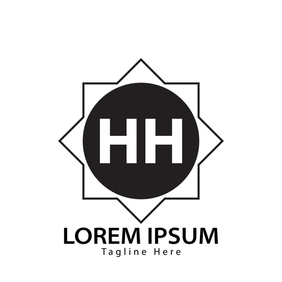 letter HH logo. HH logo design vector illustration for creative company, business, industry. Pro vector