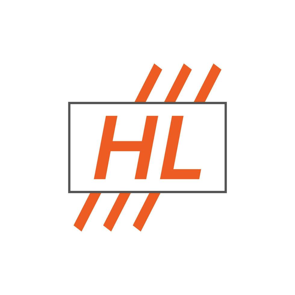 letter HL logo. HL logo design vector illustration for creative company, business, industry. Pro vector