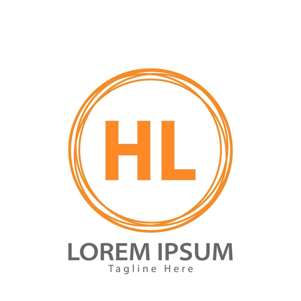 letter HL logo. HL logo design vector illustration for creative company, business, industry. Pro vector