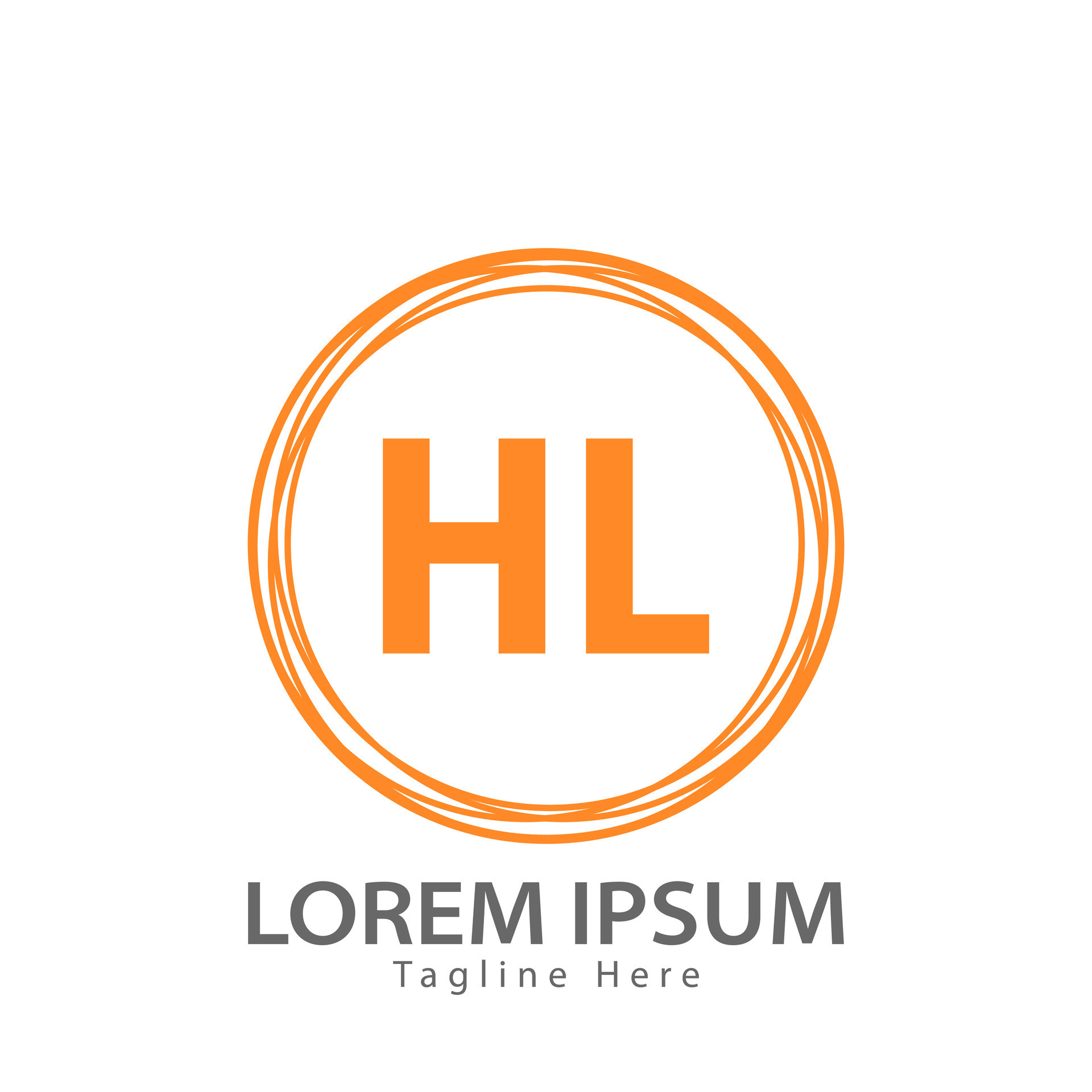 letter HL logo. HL logo design vector illustration for ...