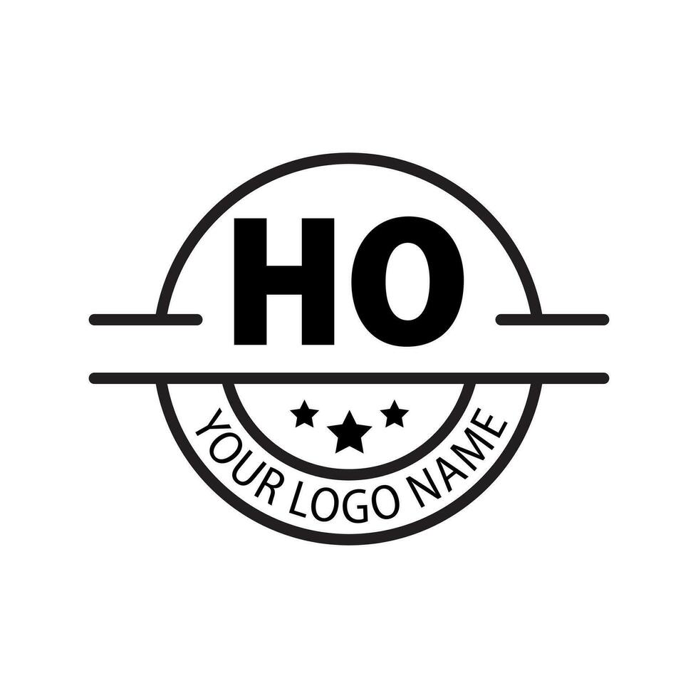 letra Ho logo. Ho logo diseño vector ilustración para creativo compañía, negocio, industria. Pro vector