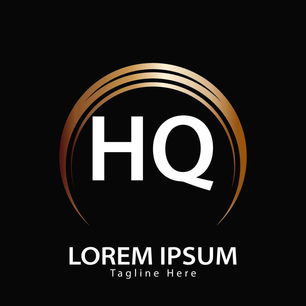 letter HQ logo. HQ logo design vector illustration for creative company, business, industry. Pro vector