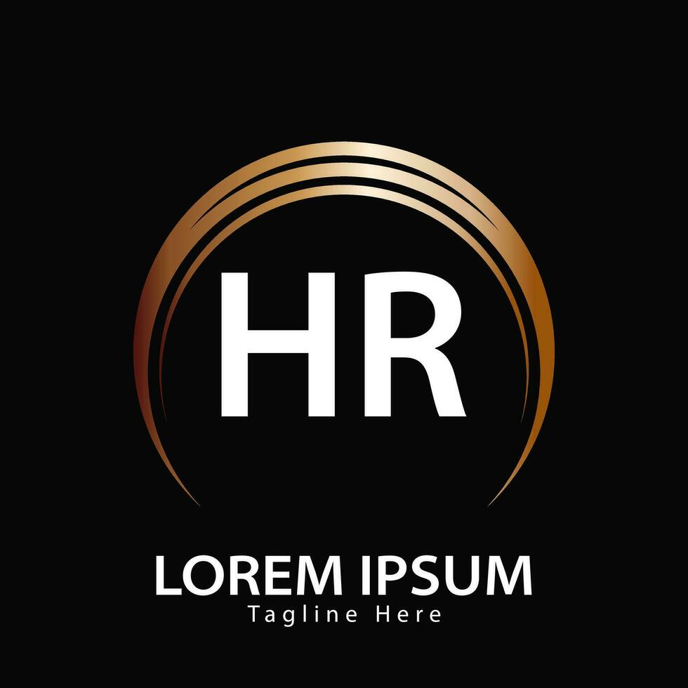 letter HR logo. HR logo design vector illustration for creative company, business, industry. Pro vector
