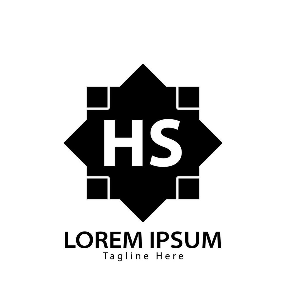 letter HS logo. HS logo design vector illustration for creative company, business, industry. Pro vector