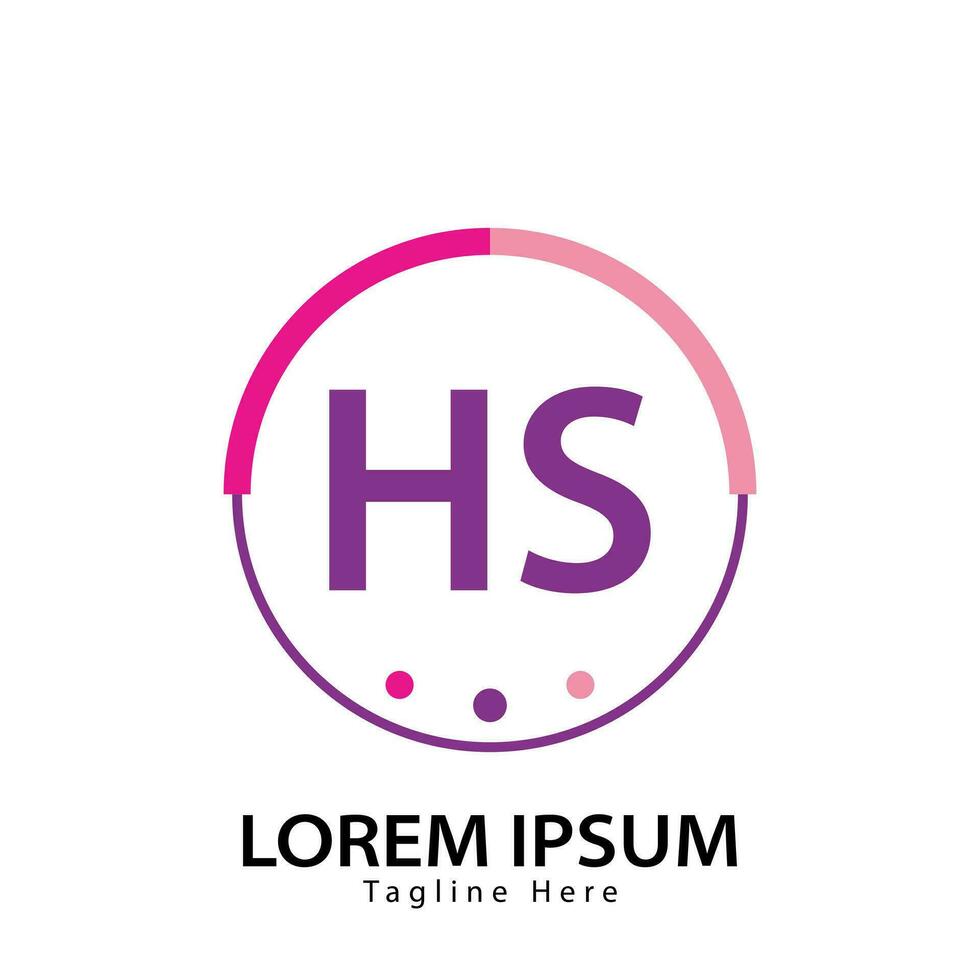 letter HS logo. HS logo design vector illustration for creative company, business, industry. Pro vector