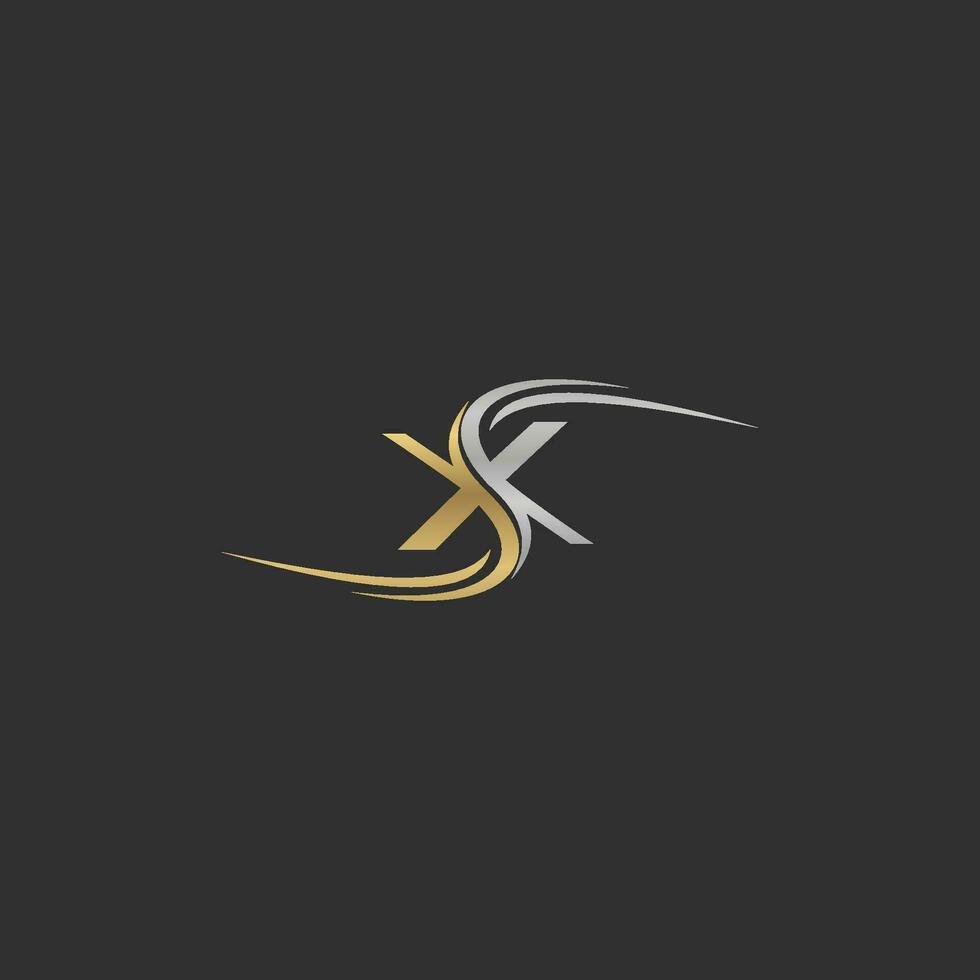 Alphabet Initials logo XS, SX, X and S vector