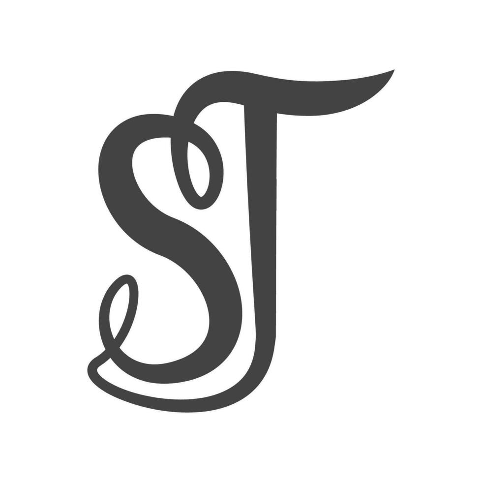 inicial ts letra logo vector modelo diseño. creativo resumen letra S t logo diseño. vinculado letra S t logo diseño.