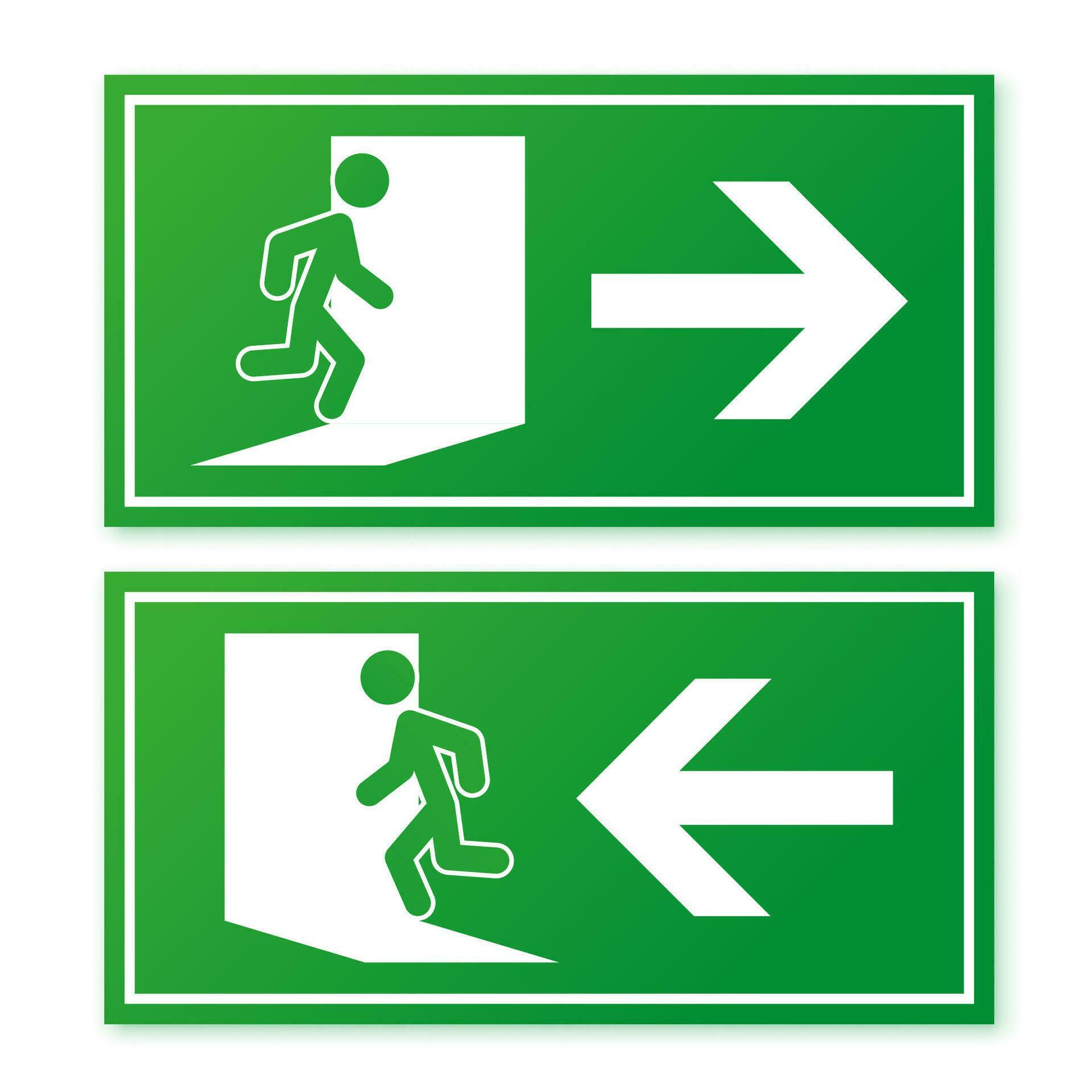 Exit sign. Emergency fire exit sign. Vector illustration. 37010248 Vector Art at Vecteezy