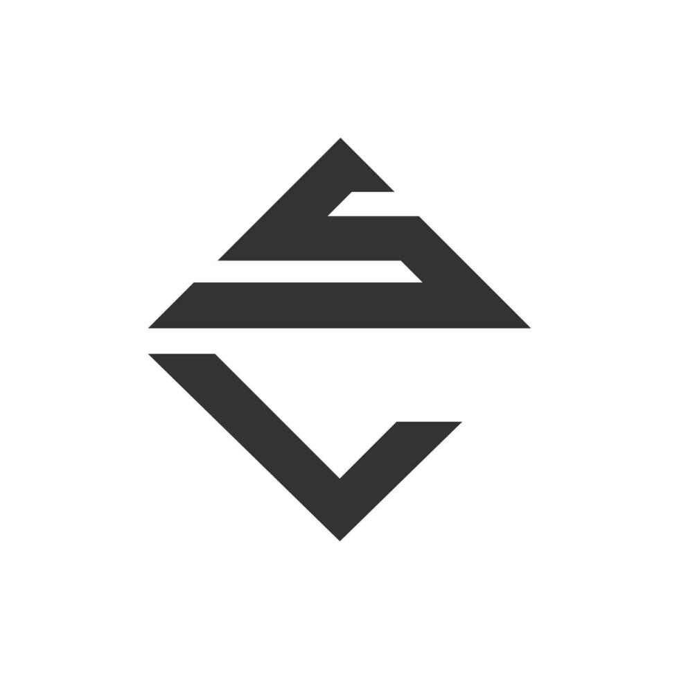Initial SL letter logo vector template design. Linked letter LS logo design. Simple SL vector template.