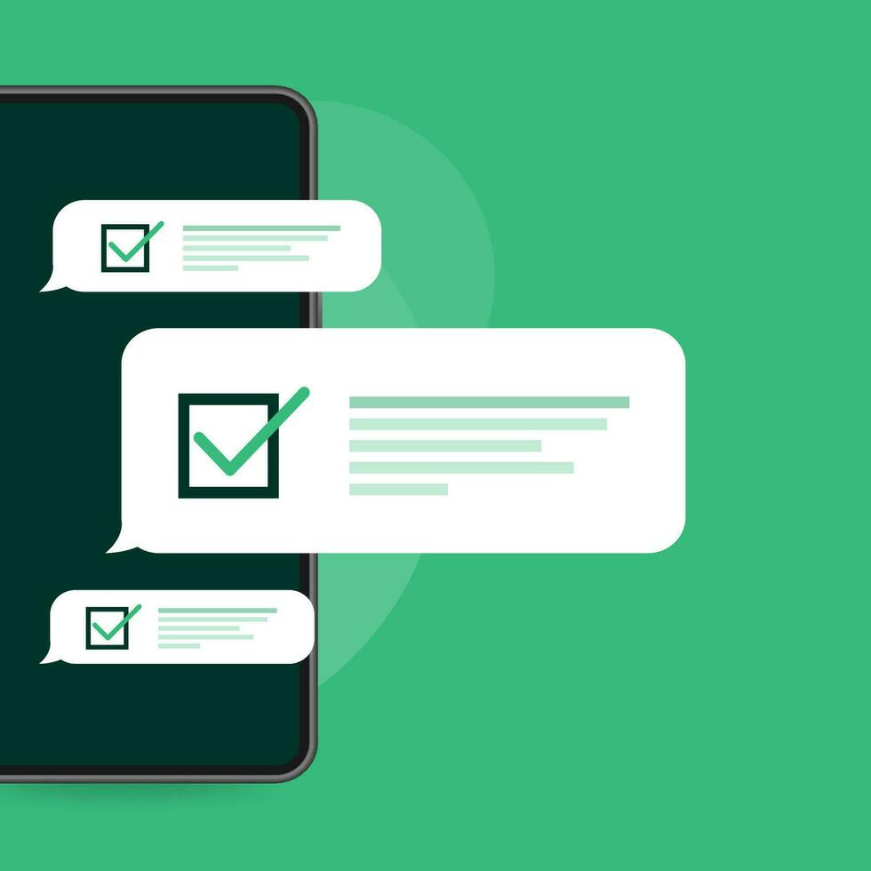 Line survey laptop in flat style green background. Vector icon. Vector flat. Line icon. Computer screen.