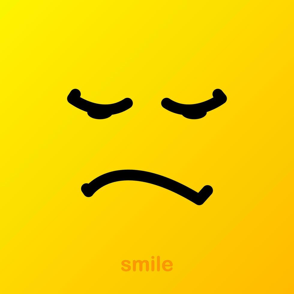 Yellow smile. Smile icon. Vector emoticon set. Vector background. Funny art