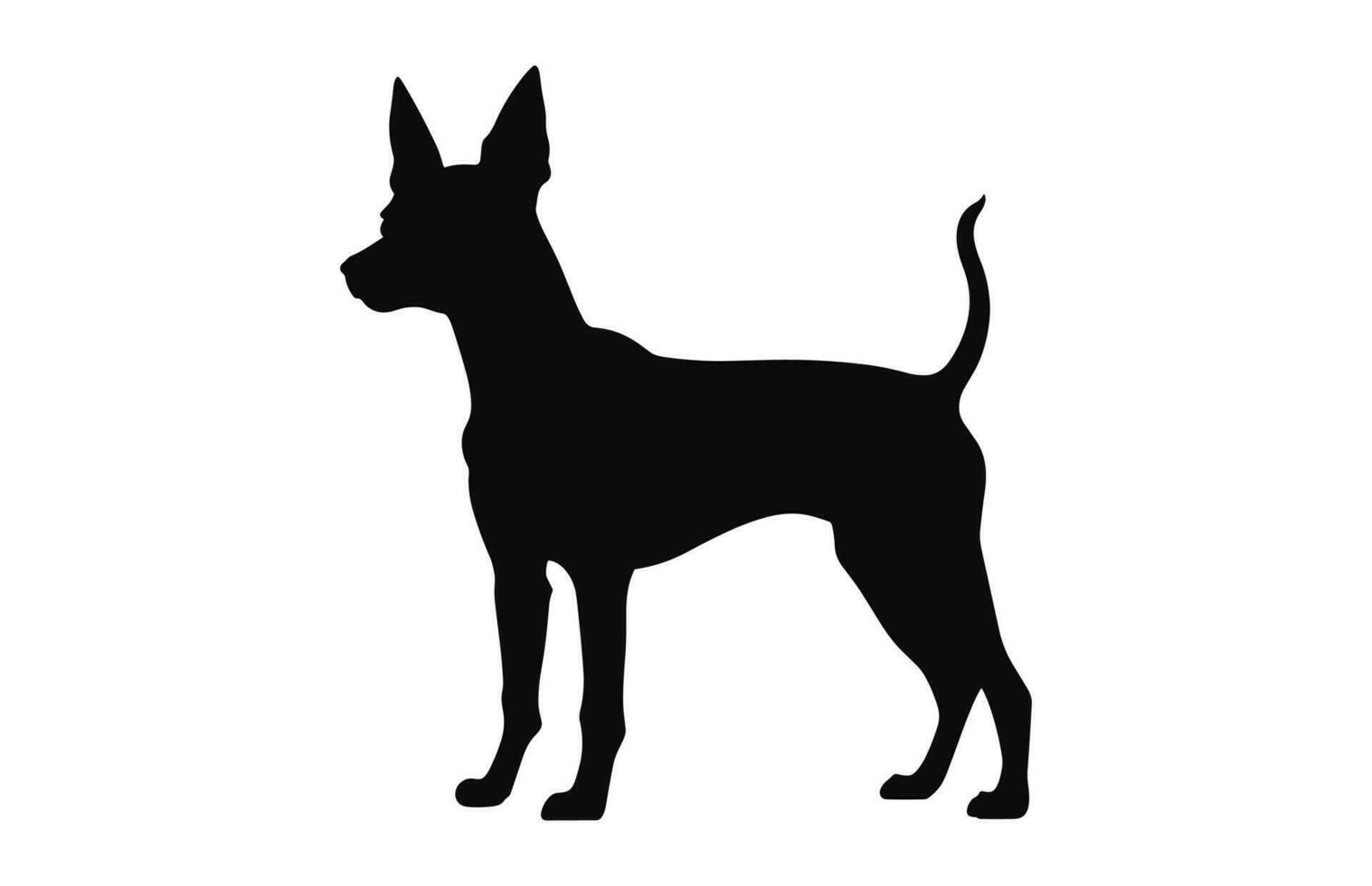 Portuguese Podengo Dog Silhouette black vector free