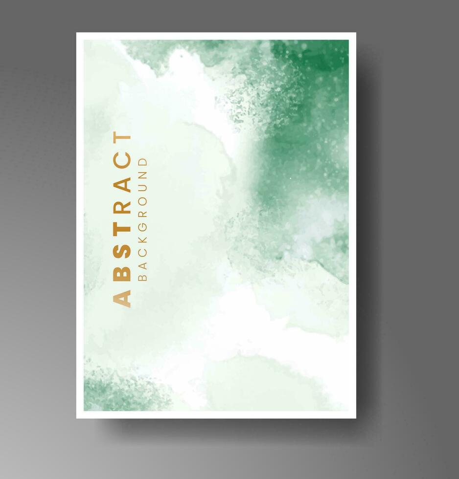 Cover template with watercolor background. Design for your cover, date, postcard, banner, logo. vector