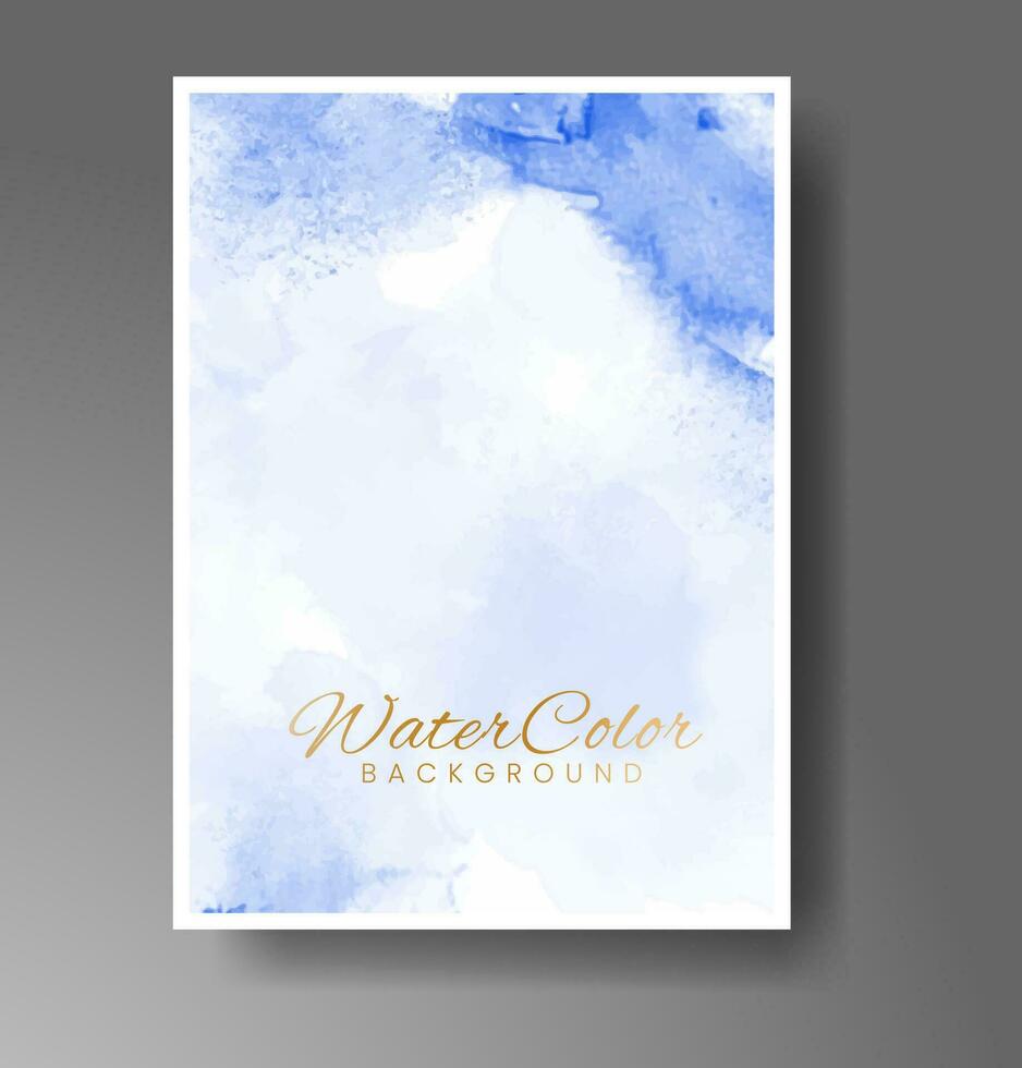 Cover template with watercolor background. Design for your cover, date, postcard, banner, logo. vector