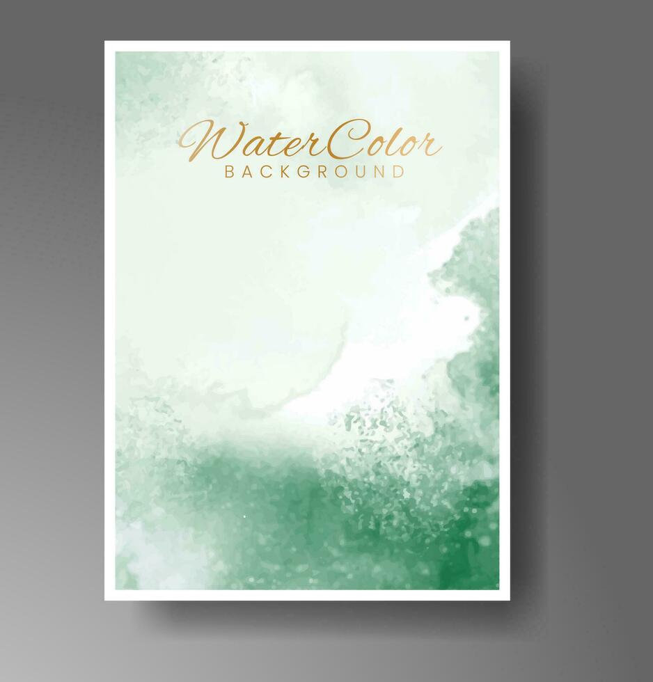 Cover template with watercolor background. Design for your cover, date, postcard, banner, logo. vector