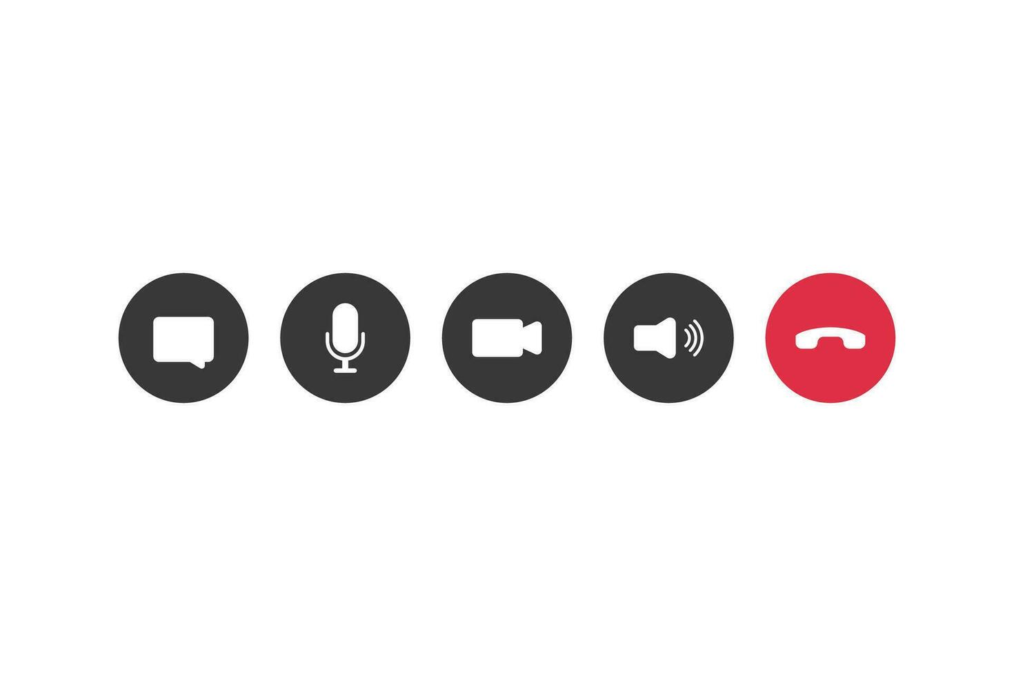 Video call icon. Flat design. Technology concept. Thin line. Vector Illustration concept.