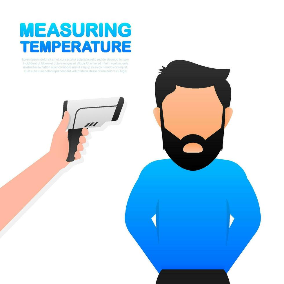 lineal medición temperatura para médico diseño. vector logo