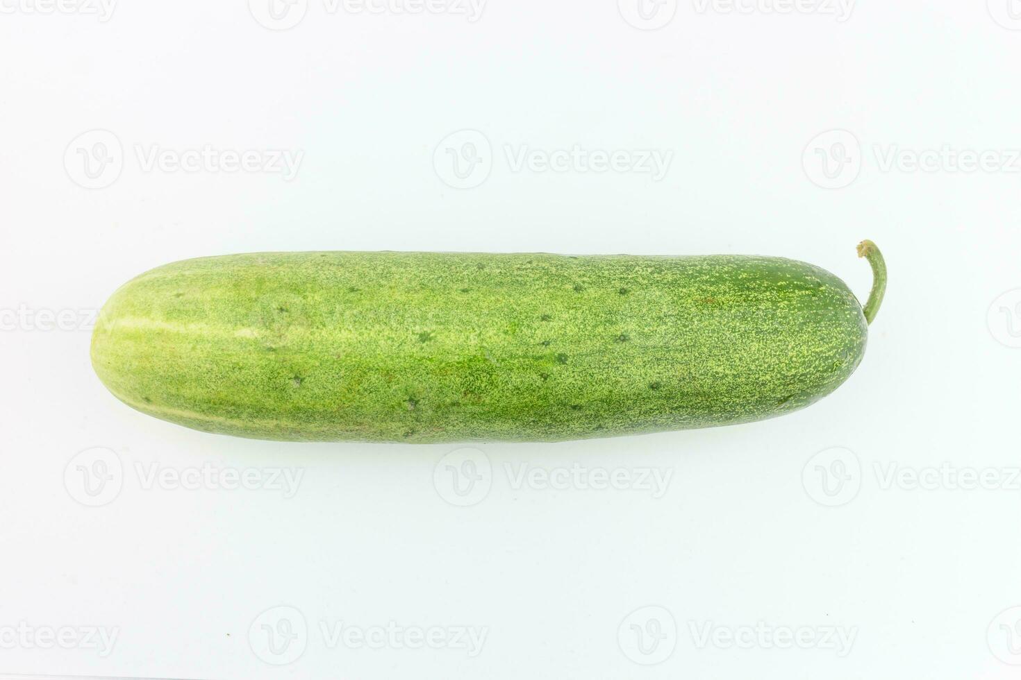 Cucumber isolated on white background. Green cucumber on white background photo