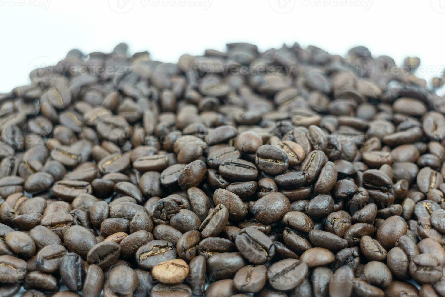 Coffee beans isolated on white background, can be used as a background photo