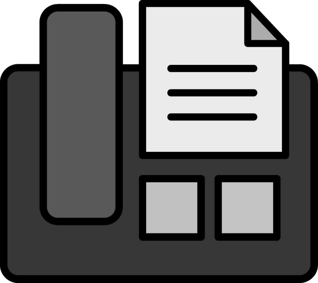 Fax Machine Vector Icon